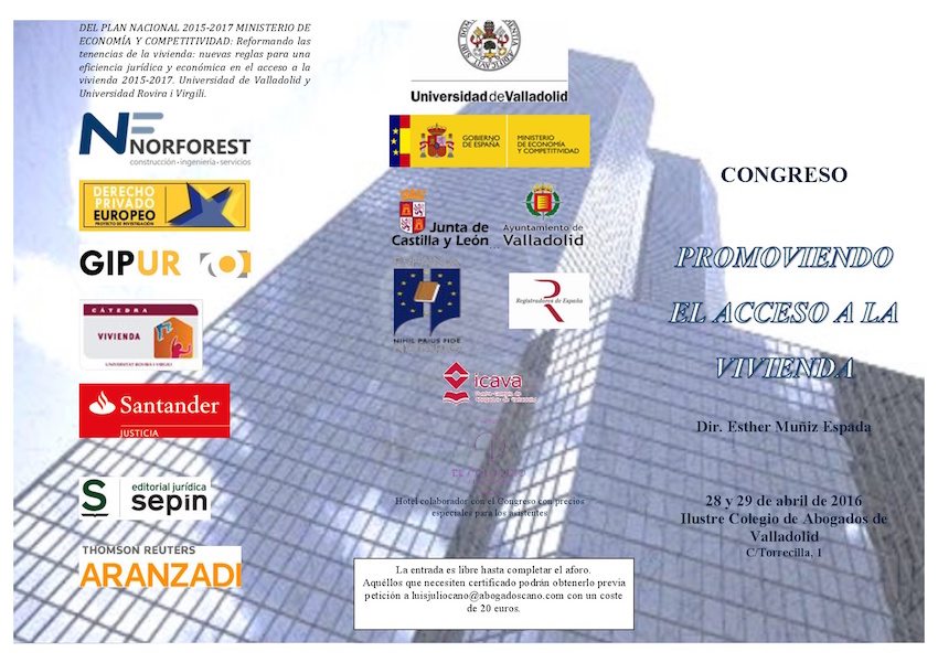 CONGRÉS »PROMOVIENDO EL ACCESO A LA VIVIENDA»