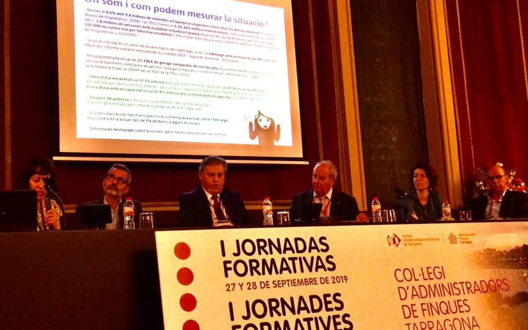 I JORNADES FORMATIVES DE COL·LEGI D’ADMINISTRADORS DE FINQUES DE TARRAGONA