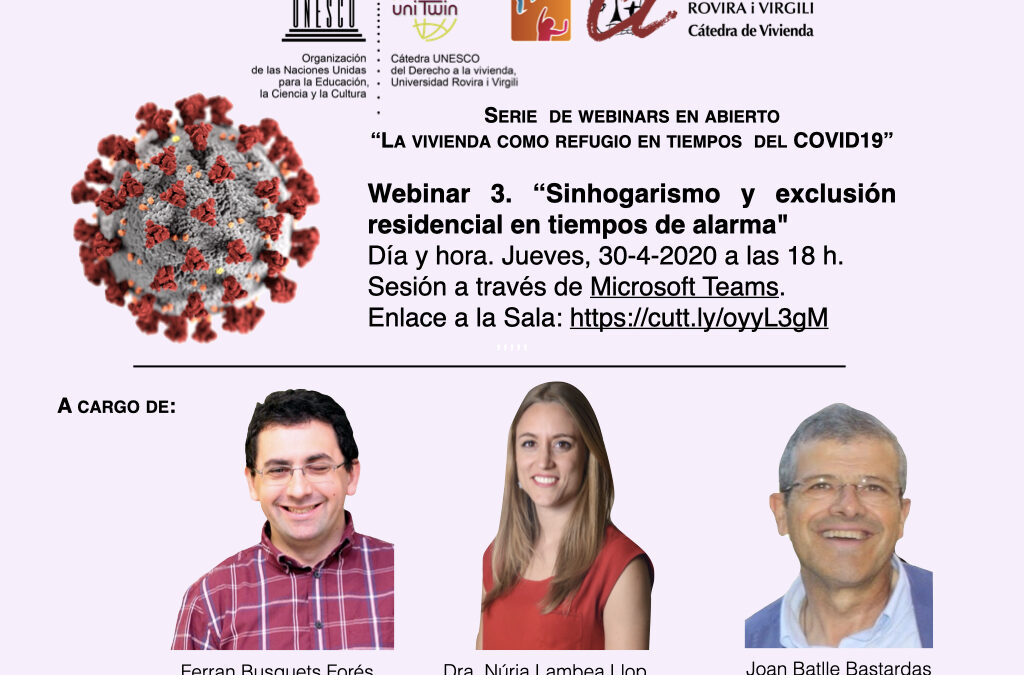 Gravació del tercer webinar