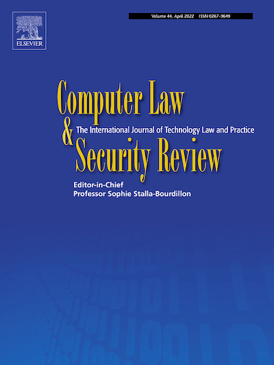 One of the most cited articles of the Computer Law and Security Review