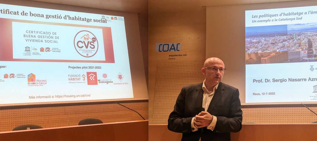 Conference on housing in Girona