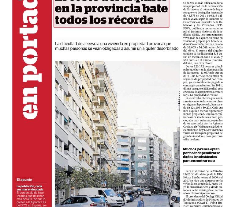 Newspaper Diari de Tarragona
