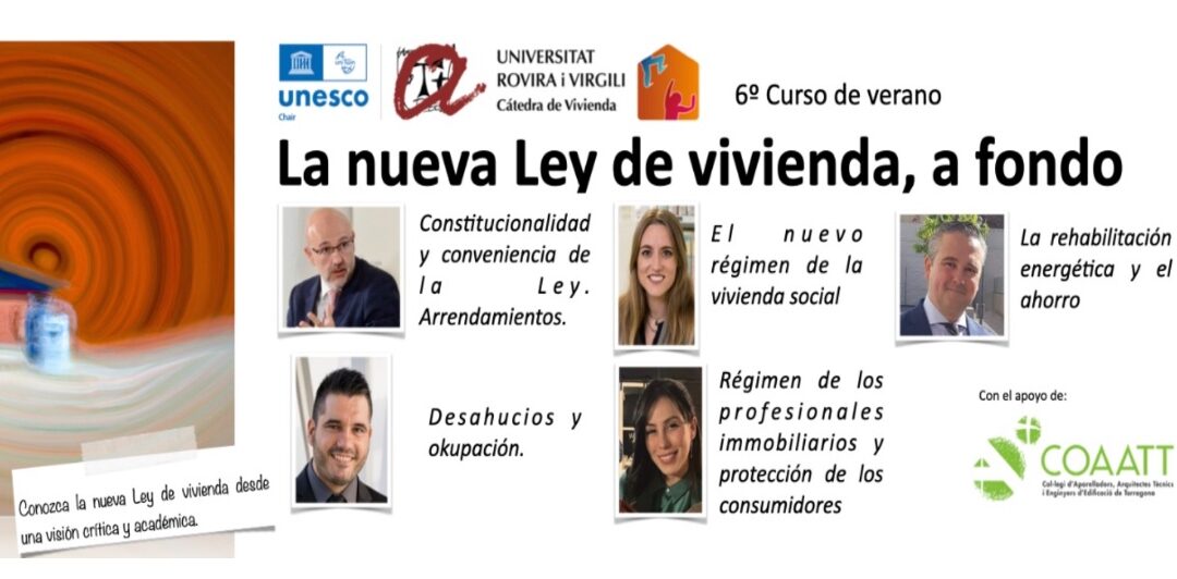 6º Curso de Verano de la Cátedra UNESCO de Vivienda