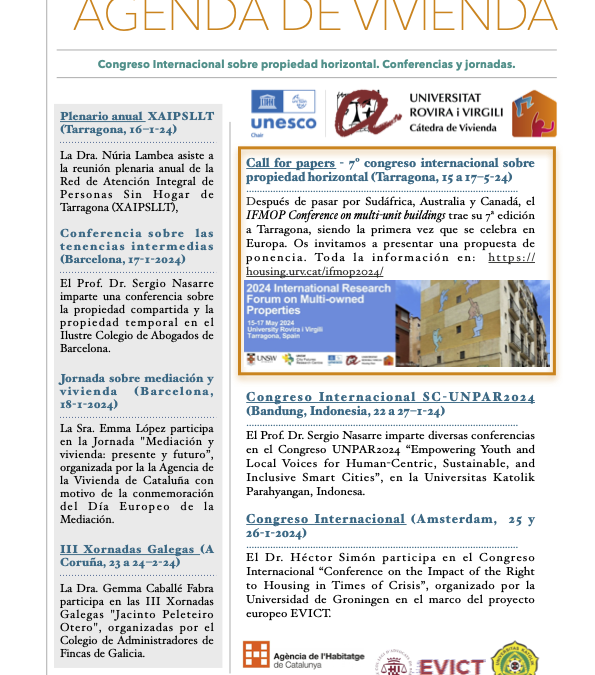Agenda of the Chair