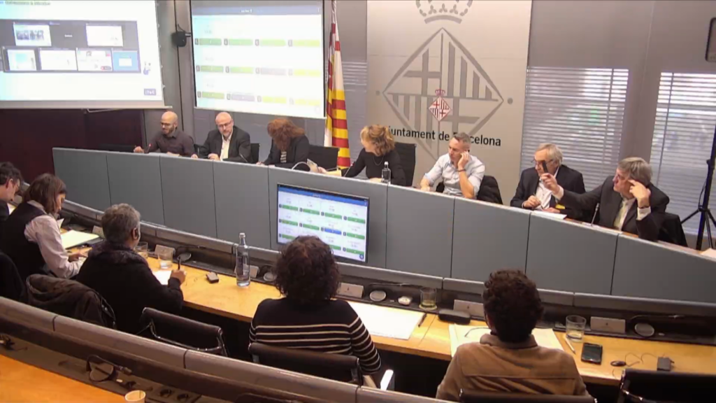 Compareixença a l’Ajuntament de Barcelona